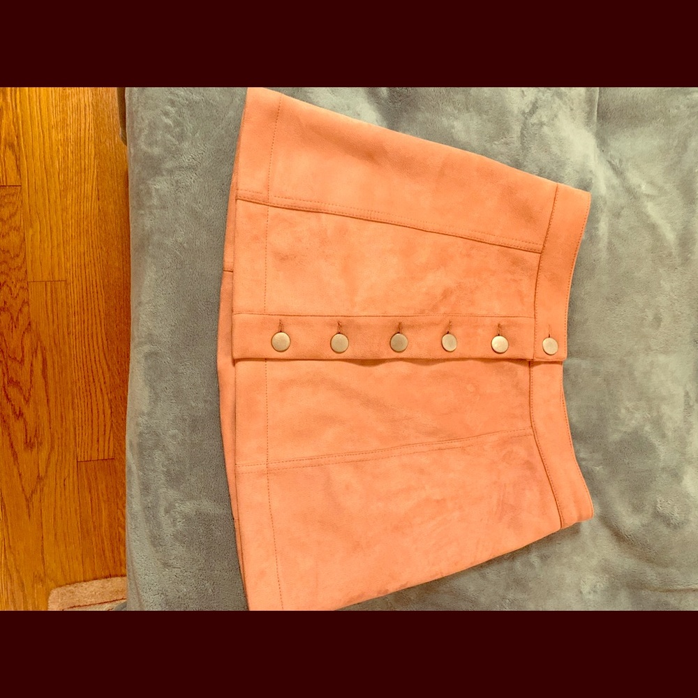 Forever 21 mauve button down skirt